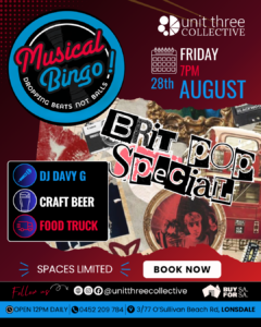 Musical Bingo – Brit Pop Special!